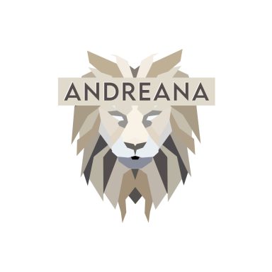 Logo représentant une tête de lion stylisée avec le nom "ANDREANA" au-dessus.